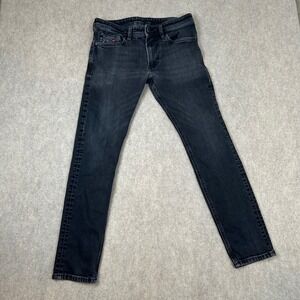 Diesel Jeans Mens 30 Black Slim Fit Faded Denim Stretch‎ RN93243 CA25594